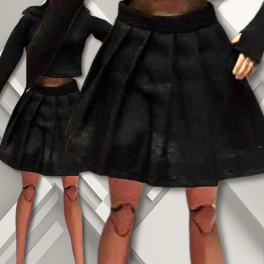 Good Times Sweatshirt and Good Times Pleated Skirt