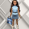 Blue Sleeveless Top with Denim Skirt for 11.5” Fashion Dolls
