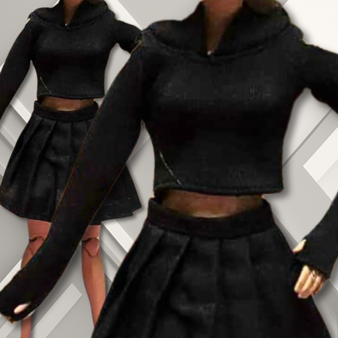 Good Times Sweatshirt and Good Times Pleated Skirt