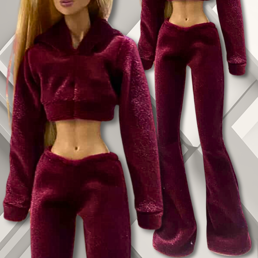 Y2K Girlie Velour Track Suit