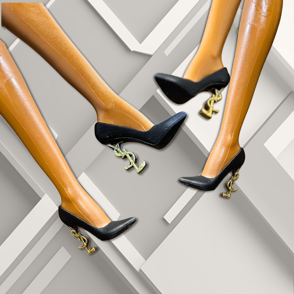 High Class Heels with Letter- Shaped Heels for 11.5" and 12" Fashion Dolls
